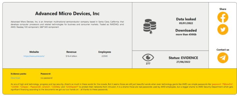 RansomHouse rivendica attacco contro AMD