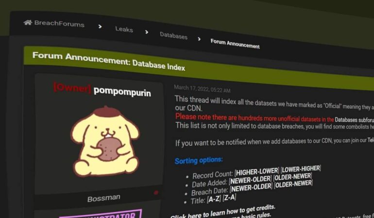La rinascita di BreachForums sotto il controllo di ShinyHunters
