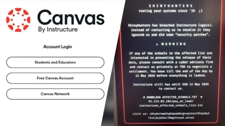 ShinyHunters viola Canvas: 275 milioni di studenti nel mirino nel più grande data breach educativo della storia