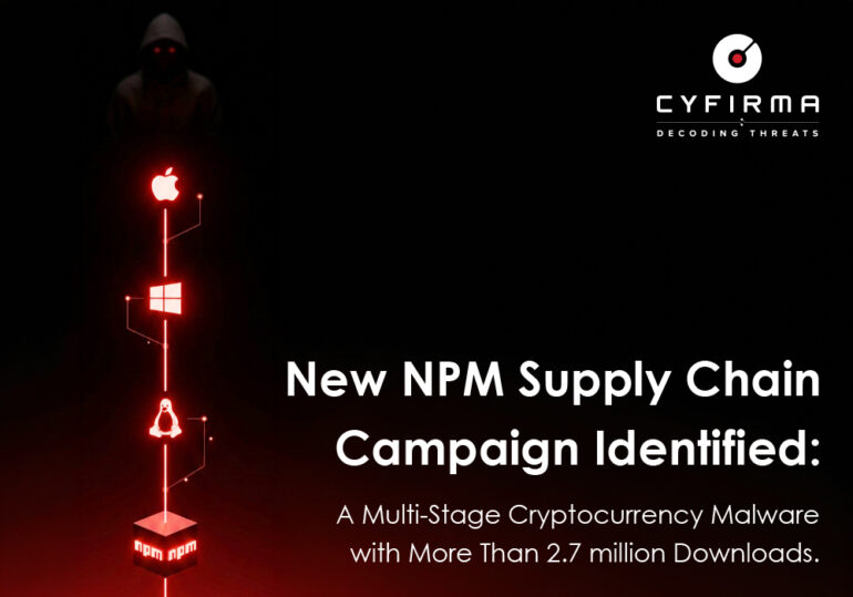 Supply chain attack su npm: 11 pacchetti malevoli con C2 blockchain colpiscono 2,7 milioni di download crypto