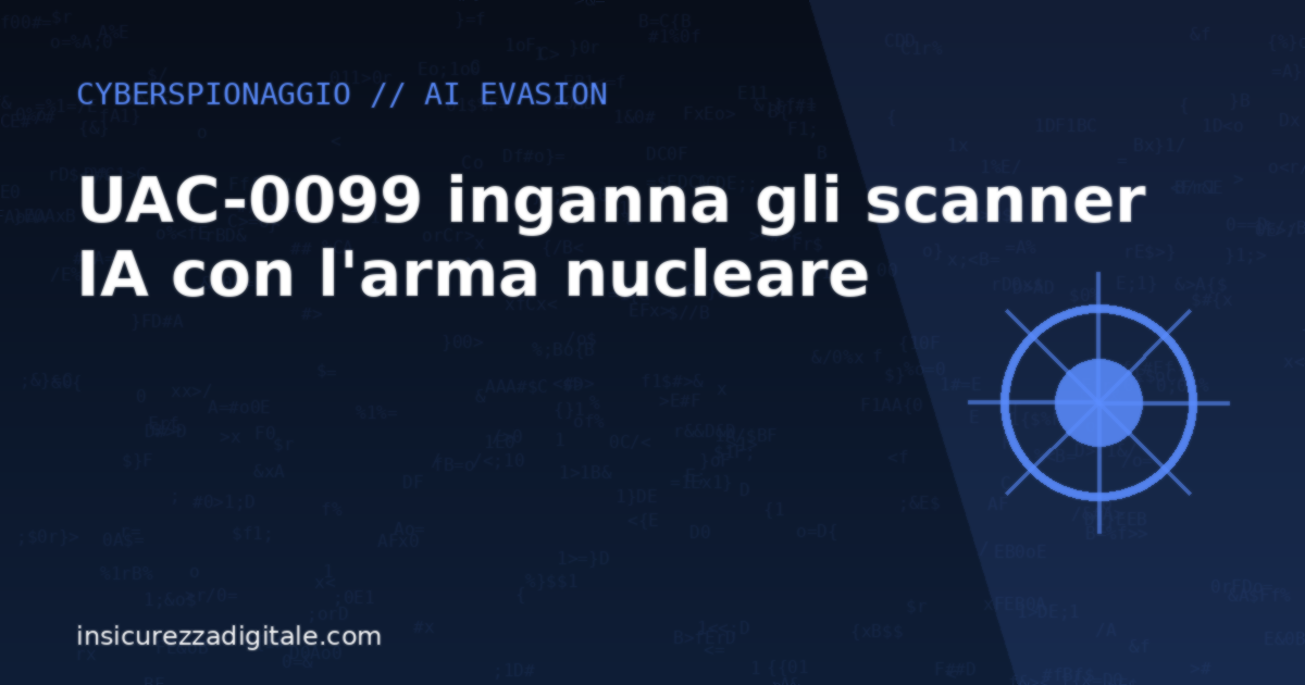 GuardBreaker: UAC-0099 inganna gli scanner IA con una frase sull’arma nucleare