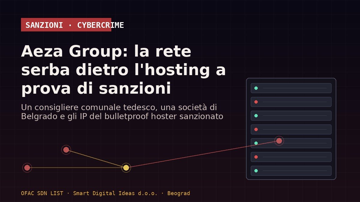 Aeza Group: come un consigliere comunale tedesco AfD ha aiutato l’hosting bulletproof russo ad aggirare le sanzioni