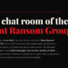 Silent Ransom Group: il leak interno racconta un’estorsione da 207 milioni di dollari senza cifrare i file