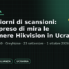Hikvision sotto il mirino in Ucraina, nove giorni di spionaggio